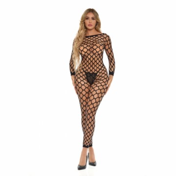 Bodystocking Pink Lipstick Black (One size)