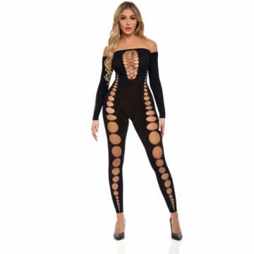 Bodystocking Pink Lipstick Black (One size)