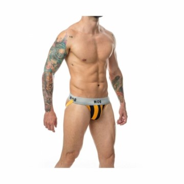 Thong Mob Eroticwear Black Orange XL