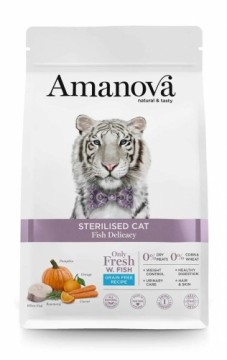 Amanova  Sterilised Cat White Fish 1,5kg