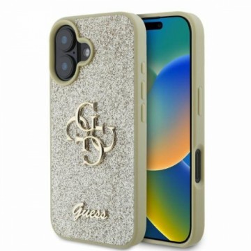 Guess GUHCP16SHG4SGD iPhone 16 6.1" złoty|gold hardcase Fixed Glitter Big 4G