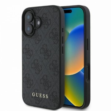 Guess GUHCP16SG4GFGR iPhone 16 6.1" czarny|black hardcase 4G Classic