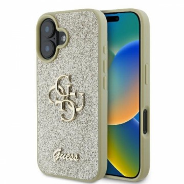 Guess GUHCP16MHG4SGD iPhone 16 Plus 6.7" złoty|gold hardcase Fixed Glitter Big 4G