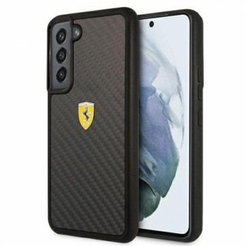 Ferrari Real Carbon Hard Case for Samsung Galaxy S22 Black