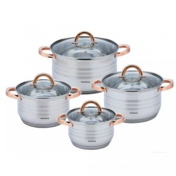 Cookware set, Ø16/18/20/24cm, Klausberg steel.