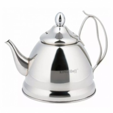 Teapot with strainer, 1l Kinghoff steel.