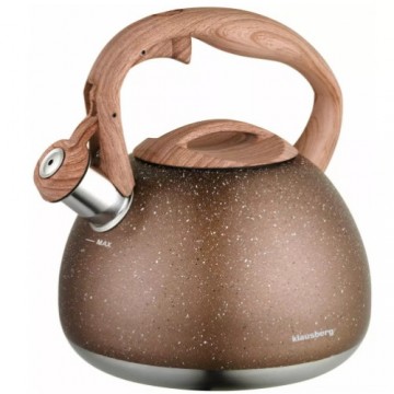 Traditional kettle 2.8l, brown marbled Klausberg.