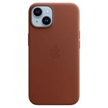 Apple   Etui Apple MPP73ZM/A iPhone 14 / 15 / 13 6.1" umbra/umber Leather Case MagSafe