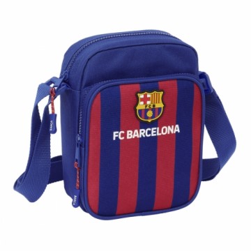 Plecu Soma F.C. Barcelona 24/25 Sarkanbrūns Tumši Zils 16 x 22 x 6 cm