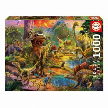 Puzle un domino komplekts Dinosaur Land Educa 17655 (1000 pcs)