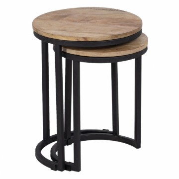 Side table 40,5 x 40,5 x 51 cm Natural Black