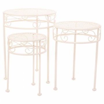 Flower Pot Stand Alexandra House Living White Metal Iron 30 x 120 x 30 cm