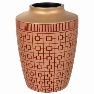 Vase Alexandra House Living Red Golden Polyresin 18 x 24 x 18 cm