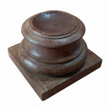 Candle Holder Alexandra House Living Brown Acacia Mango wood 28 x 20 x 28 cm