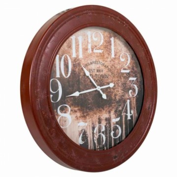 Wall Clock Alexandra House Living Red Fir wood MDF Wood 80 x 8 x 80 cm