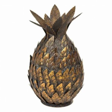 Candle Holder Alexandra House Living Golden Iron 18 x 28 x 18 cm Pineapple