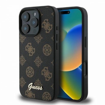 Guess GUHMP16XPGPYSK iPhone 16 Pro Max 6.9" czarny|black hardcase Peony Script MagSafe