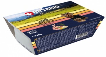 Canned food for dogs : Ontario Dog Alucup Lamb with vegetable, 320 g