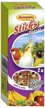 Avicentra Sticks fruit, nutty for small parrots, 2 x 60 g