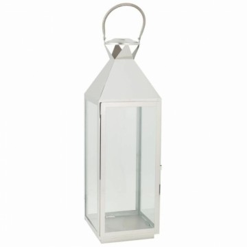 Lantern Alexandra House Living Silver Glass Stainless steel 23 x 72 x 24 cm