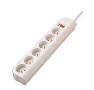 Belkin E-Series 6 Socket, 1-Metre SurgeStrip White 6 AC outlet(s) 230 V 1 m