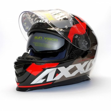 Axxis Helmets, S.a. Eagle SV Diagon (XXL) D1 Red ķivere