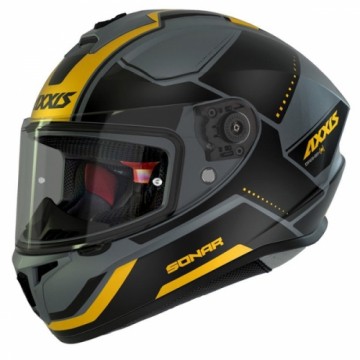 Axxis Helmets, S.a. Draken SONAR (XS) C3 BlackYellowMat ķivere