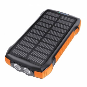 Choetech B567 Solar power bank with inductive charging 3x USB  20000mAh 20W | QC 18W | Qi 10W (black-orange)