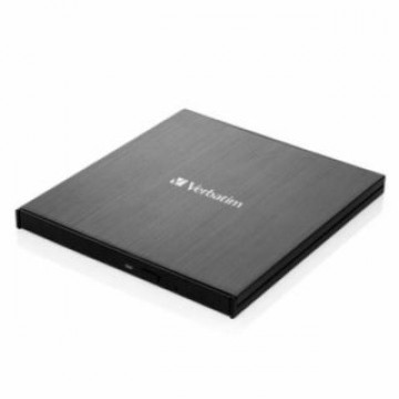 Verbatim   Verbatim Zewnętrzna nagrywarka Slimline Blu-ray + kabel USB-C/USB-A czarny/black 43889