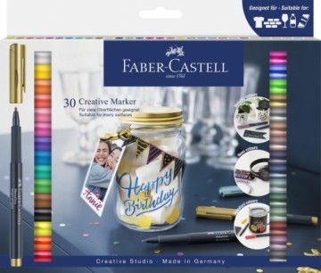 Värvimarkerid Faber-Castell 30-värvi