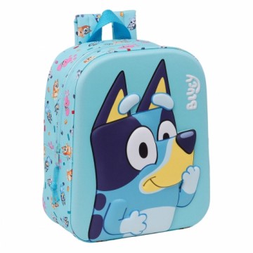 Skolas soma Bluey Debesu zils 22 x 27 x 10 cm 3D