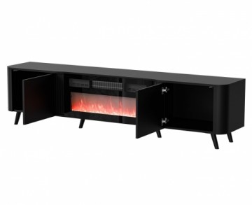 Cama Volare RTV cabinet 200 x 39 x 49 matte black + fireplace