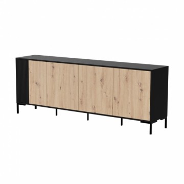 Cama Meble Cama MERCI chest of drawers 200 x 40 x 74 cm black/artisan oak