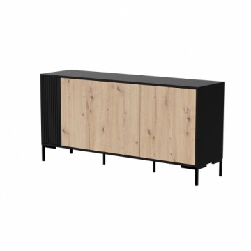 Cama Meble Cama MERCI chest of drawers 151 x 40 x 74 cm black/artisan oak