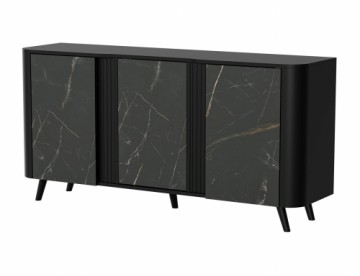 Cama Meble Cama VOLARE chest of drawers 151 x 39 x 75 cm black/san sebastian