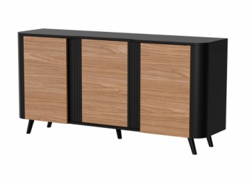 Cama Meble Cama VOLARE chest of drawers 151 x 39 x 75 cm black/walnut