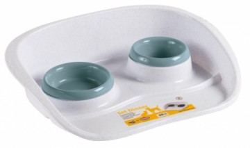 KERBL Dog/Cat Bowl Stand - 1x300 ml / 1x250 ml