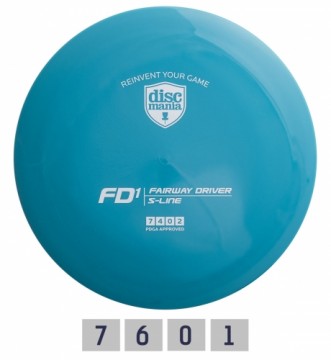 Discgolf DISCMANIA Fairway Driver S-Line FD1 Blue 7/4/0/2