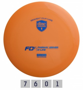 Discgolf DISCMANIA Fairway Driver S-Line FD1 Orange 7/4/0/2