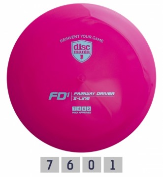 Discgolf DISCMANIA Fairway Driver S-Line FD1 Orange Pink 7/4/0/2