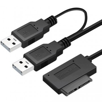 Extradigital USB 2.0 Type-A - Slimline SATA II 7+6Pin кабель