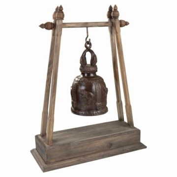 Bell Alexandra House Living Brown Copper Wood Rope Iron 16 x 72 x 48 cm