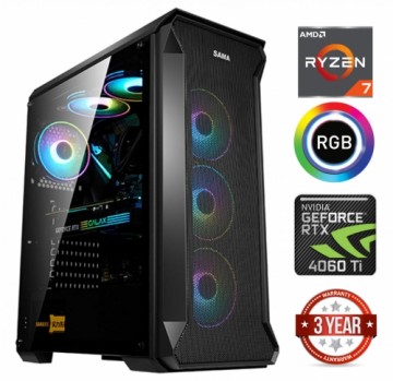 Mdata Gaming Ryzen 7 7700X 16GB 1TB SSD NVME 2TB HDD RTX 4060 Ti NoOs