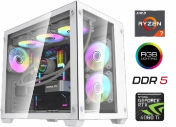 Mdata Gaming Ryzen 7 7700X 32GB 1TB SSD NVME 1TB HDD RTX 4060 Ti NoOs