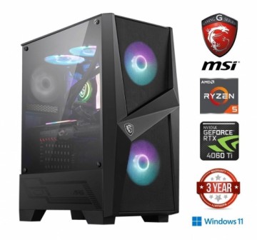 Mdata Gaming Ryzen 5 7600 32GB 1TB SSD NVME 1TB HDD RTX 4060 Ti Windows 11