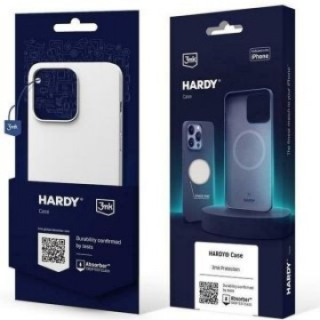 3MK   3MK Hardy Case iPhone 15 / 14 / 13 6.1" srebrno-biały/silver-white MagSafe