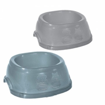 Stefanplast Barības bļoda Break 3 1L 22x22x8cm asorti pelēka/zila