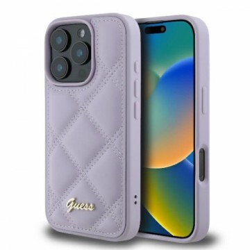 Guess GUHCP16XPSQSQSU iPhone 16 Pro Max 6.9" jasnofioletowy|light purple hardcase Quilted Metal Logo