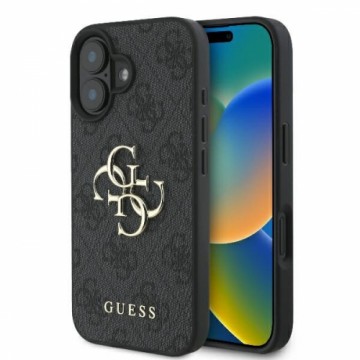 Guess GUHCP16S4GMGGR iPhone 16 6.1" czarny|black hardcase 4G Big Logo