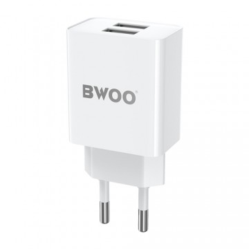 BWOO 5V 2,4A Wall charger BO-CDA123 2 x USB-A